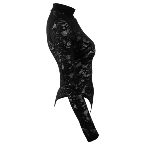 Cottelli - blondebody med lange ermer (svart) - S - M