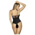 Obsessive Luvae - Gjennomsiktig body (svart) - L/XL