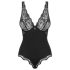 Obsessive Luvae - Gjennomsiktig body (svart) - L/XL