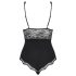 Obsessive Luvae - Gjennomsiktig body (svart) - L/XL
