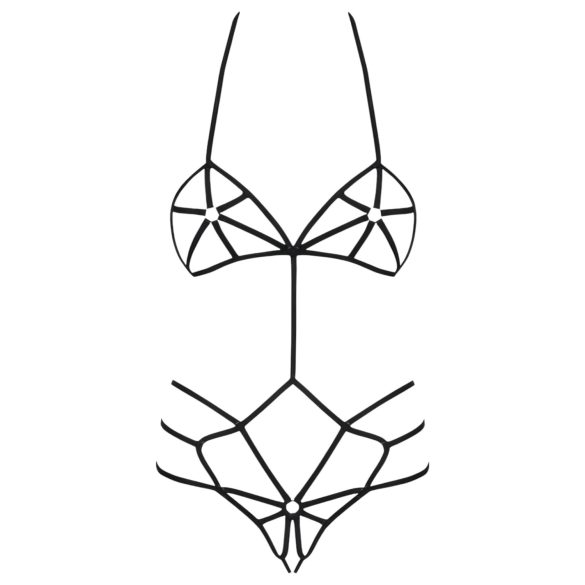 Obsessive - Dekorativ kroppsharness (svart) - S/M