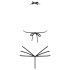 Obsessive - Dekorativ kroppsharness (svart) - S/M
