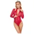 Cottelli - rød slangeprint body