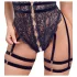 Cottelli - åpen stroppesexbody (svart) - M