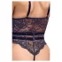 Cottelli - åpen stroppesexbody (svart) - M