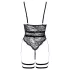 Cottelli - åpen stroppesexbody (svart) - M