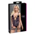 Cottelli - åpen stroppesexbody (svart) - M