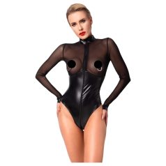 Noir - Glinsende body med gjennomsiktige paneler (svart) Noir - Glinsende body med gjennomsiktige paneler (svart)