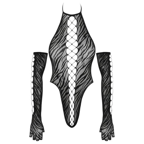 Cottelli - Body med hansker (svart) - S-L