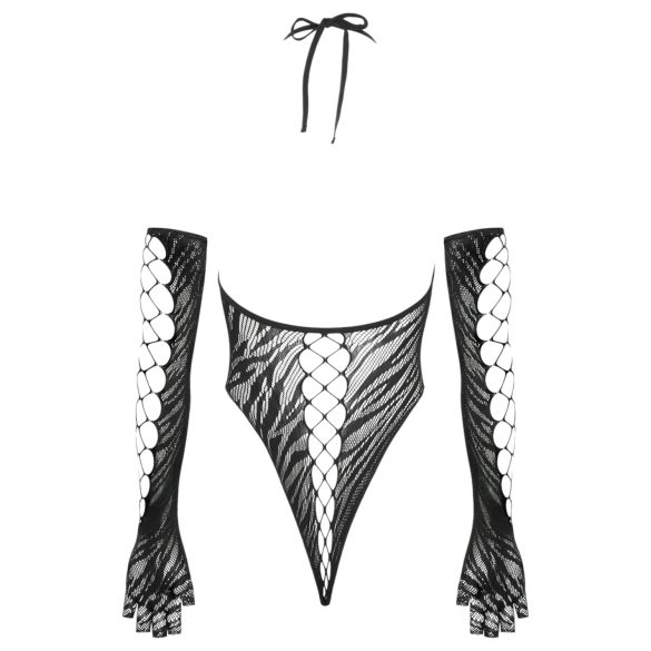 Cottelli - Body med hansker (svart) - S-L