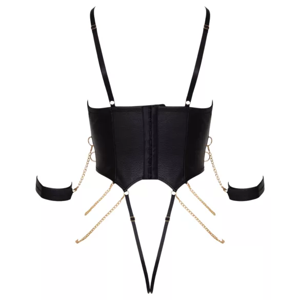 Cottelli - kroppsbondage med lenker (svart) - L