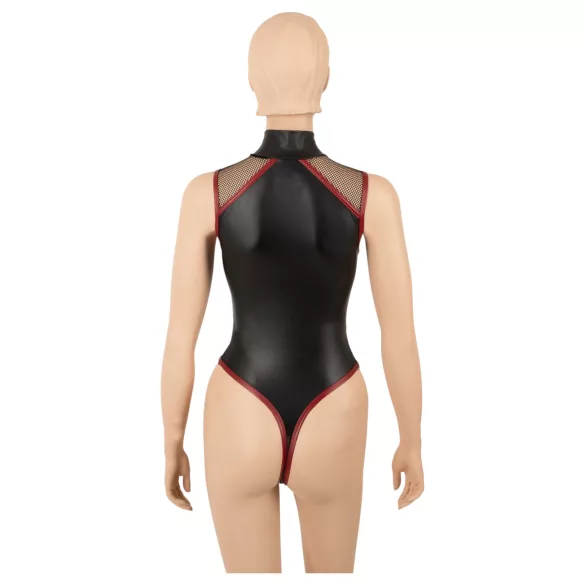 Cottelli - nettingbody med glidelås (svart)