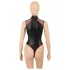 Cottelli - nettingbody med glidelås (svart) - M