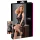 Cottelli Plus Size – skinnende kjole med blonder (svart)