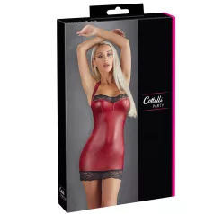 Cottelli - glinsende minikjole (rød) - M