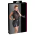Cottelli Plus Size - skinnende chiffongkjole (svart)
