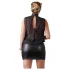 Cottelli Plus Size - skinnende chiffongkjole (svart) - 4XL