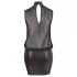 Cottelli Plus Size - skinnende chiffongkjole (svart) - 4XL