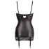 Abierta Fina - satengglans, push-up kjole (svart) - 80B/M
