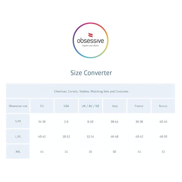 Obsessive Lovica - blondenattkjole og tanga (rød)
