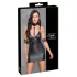 Cottelli Bondage - halsbånd mini-kjole i skinnende svart - XL