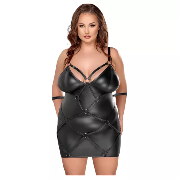 Cottelli Plus Size - Kjole med håndjern (svart)