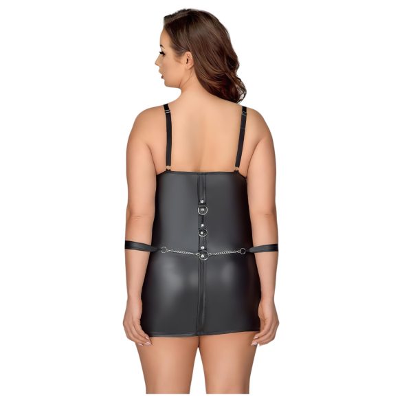 Cottelli Plus Size - Kjole med håndjern (svart)