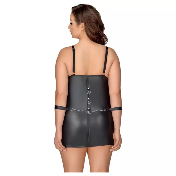 Cottelli Plus Size - Kjole med håndjern (svart)