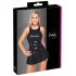 Cottelli - minikjole i lakk-look (svart) - M