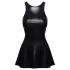 Cottelli - minikjole i lakk-look (svart) - M