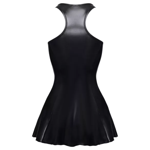 Cottelli - minikjole i lakk-look (svart) - M
