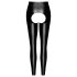 Noir - åpne, skinnende leggings (svart)