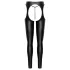 Cottelli - åpen chaps-bukse og tanga-sett (svart) - M