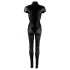 Cottelli - kortermet, skinnende overall (svart) - XL