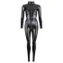 Cottelli - skinnende langermet festdress (svart) - S