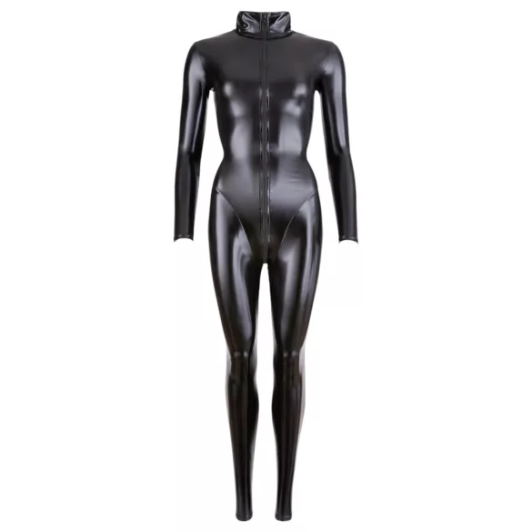 Cottelli - skinnende langermet festdress (svart) - L