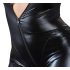 Cottelli Plus Size - skinnende langermet festdrakt (svart) - 2XL