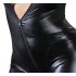 Cottelli Plus Size - skinnende langermet festdrakt (svart) - 3XL
