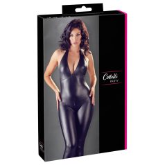 Cottelli Party - Glitrende catsuit (svart)