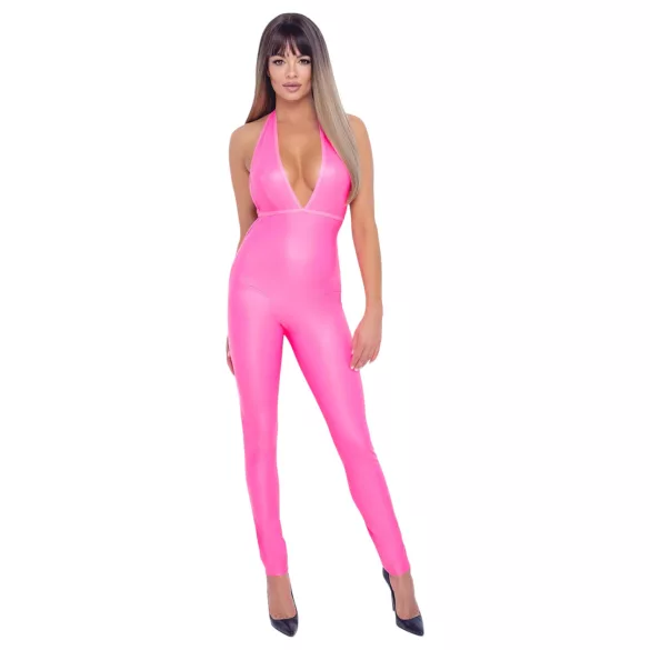 Cottelli Party - Rosa jumpsuit med dyp utringning på ryggen
