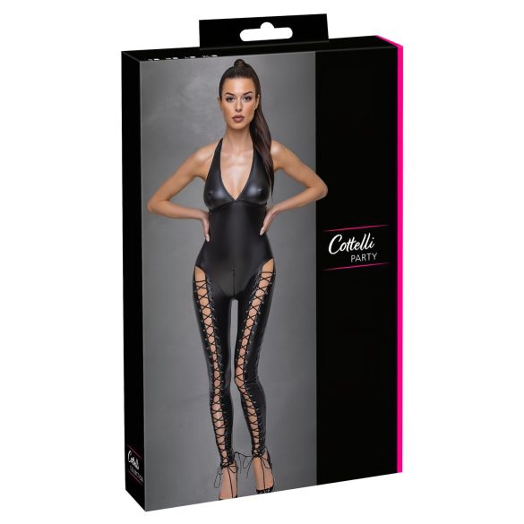 Cottelli Party - halter bodydrakt i svart - L