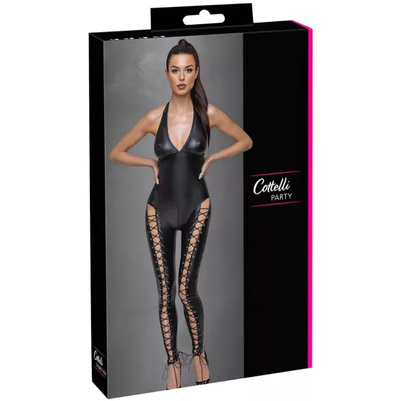 Cottelli Party - halter bodydrakt i svart - XL