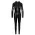 Noir - lang jumpsuit med slangeskinnmønster (svart) - L