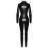 Noir - lang jumpsuit med slangeskinnmønster (svart) - L
