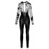 Noir - jumpsuit med blondeoverdel (svart) - L