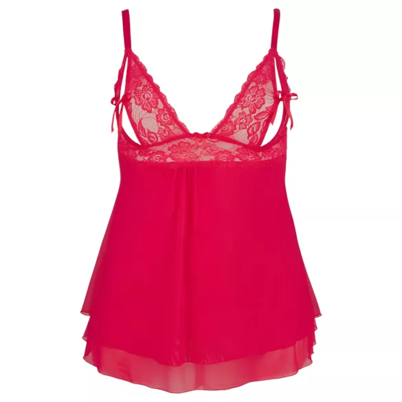 Cottelli Plus Size - Blonde babydoll, lett og luftig (rød)
