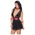 Cottelli Bondage - Halsbånd blonde babydoll (svart)