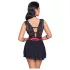 Cottelli Bondage - Halsbånd blonde babydoll (svart)