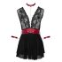 Cottelli Bondage - Halsbånd blonde babydoll (svart)