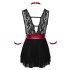 Cottelli Bondage - Halsbånd blonde babydoll (svart)
